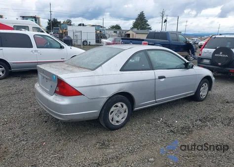 2001 Honda Civic Lx z USA, uszkodzony, nr VIN 1HGEM21511L097632
